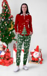 Womens Festive Print Joggers