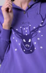 Womens Festive Reindeer Hoodie