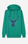 Womens Festive Reindeer Hoodie