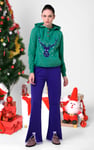 Womens Festive Reindeer Hoodie