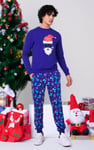 Mens Christmas Santa Print Sweatshirt