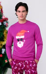 Mens Christmas Santa Print Sweatshirt