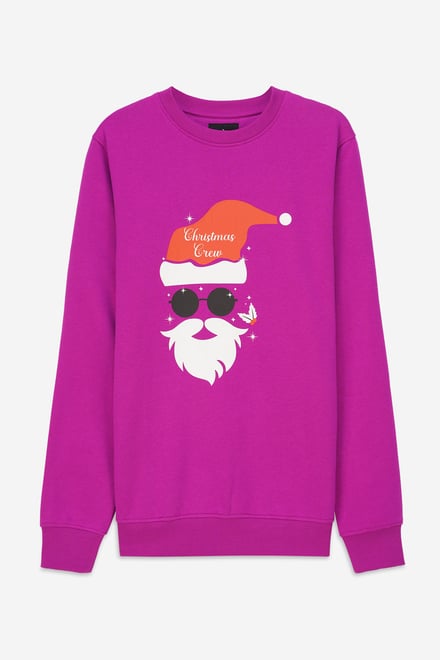 Mens Christmas Santa Print Sweatshirt