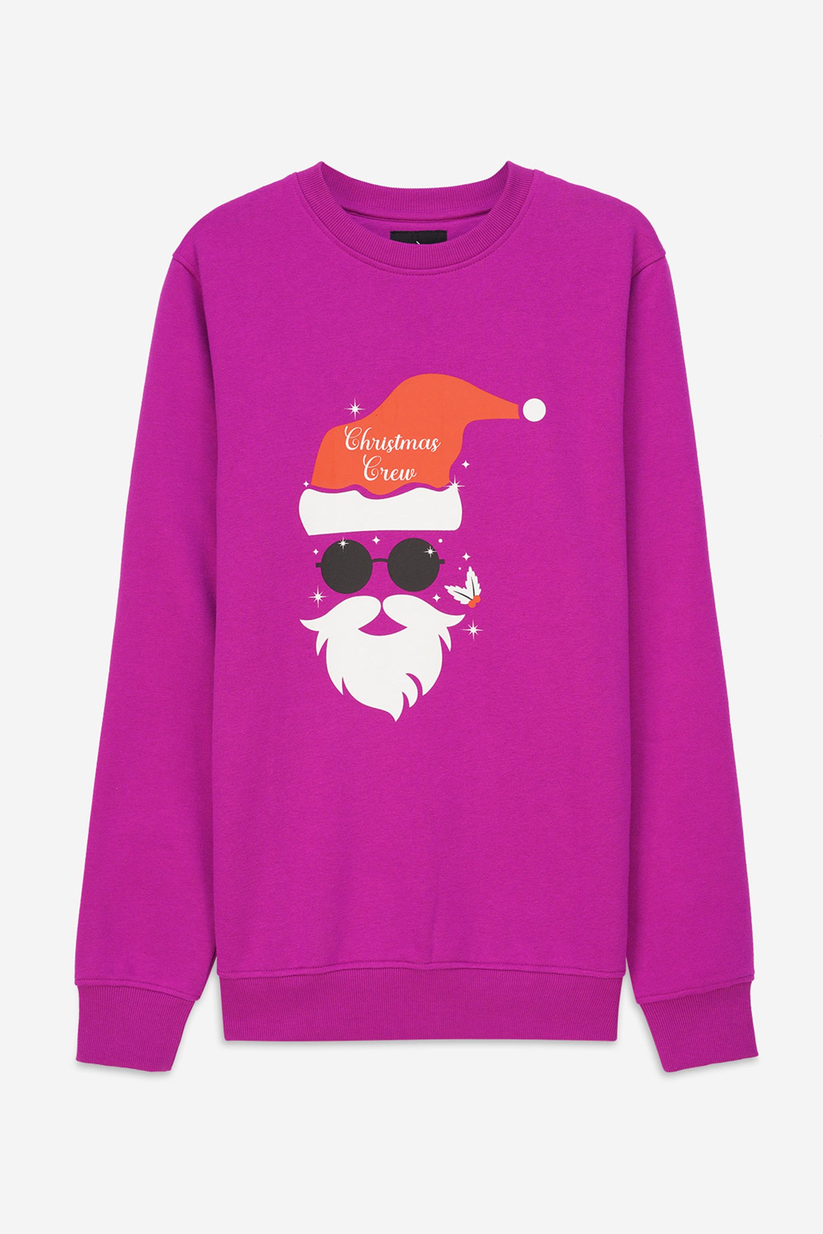 Mens Christmas Santa Print Sweatshirt