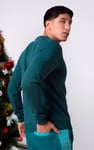 Mens Christmas Santa Print Sweatshirt