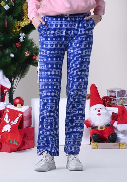 Womens Fair Isle Print Trouser