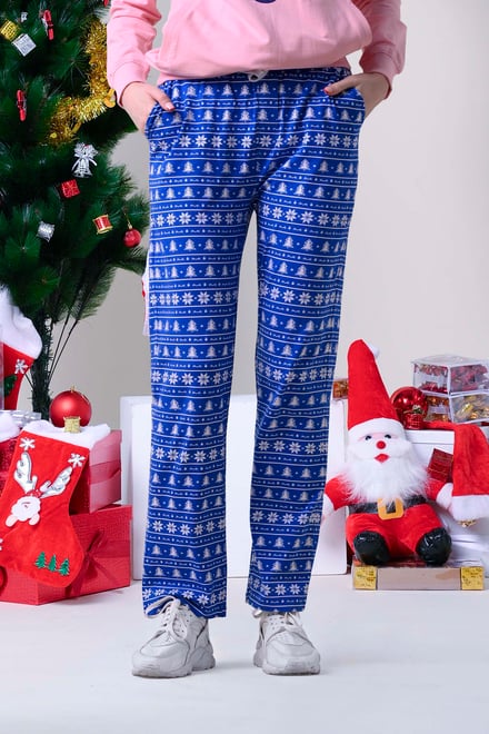 Womens Fair Isle Print Trouser