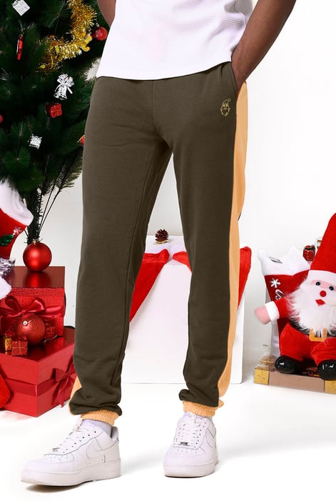 Mens Teal Christmas Relax Fit Joggers