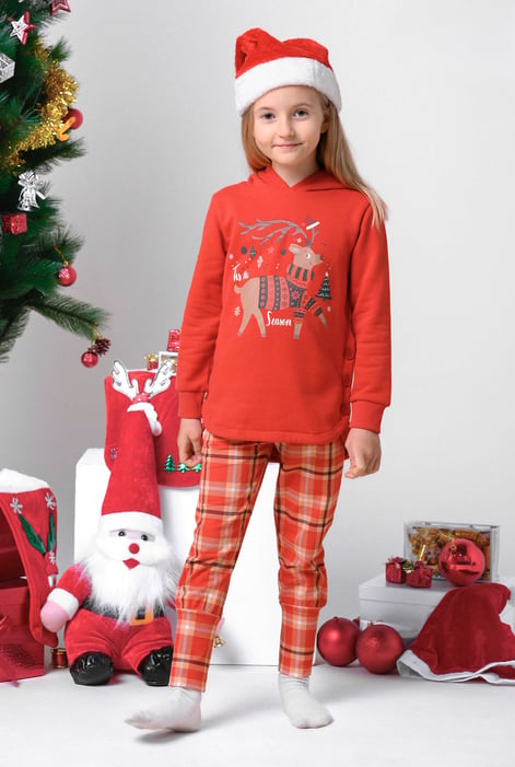 Girls Blue Tartan Check Joggers (2/3yrs-8/9yrs)