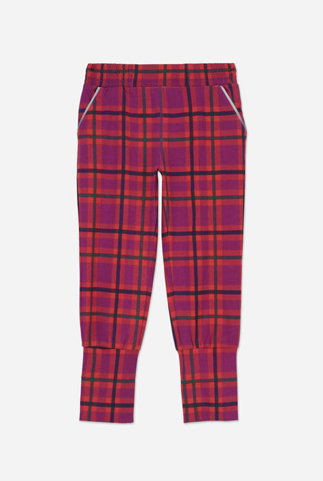 Girls Blue Tartan Check Joggers (2/3yrs-8/9yrs)
