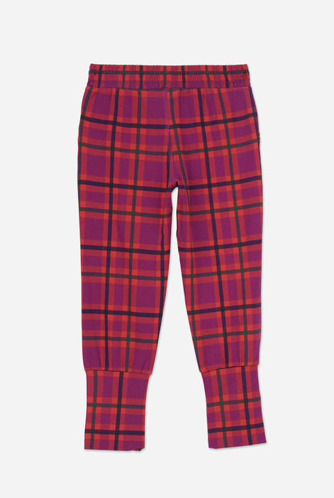 Girls Red Tartan Check Joggers (2/3yrs-8/9yrs)