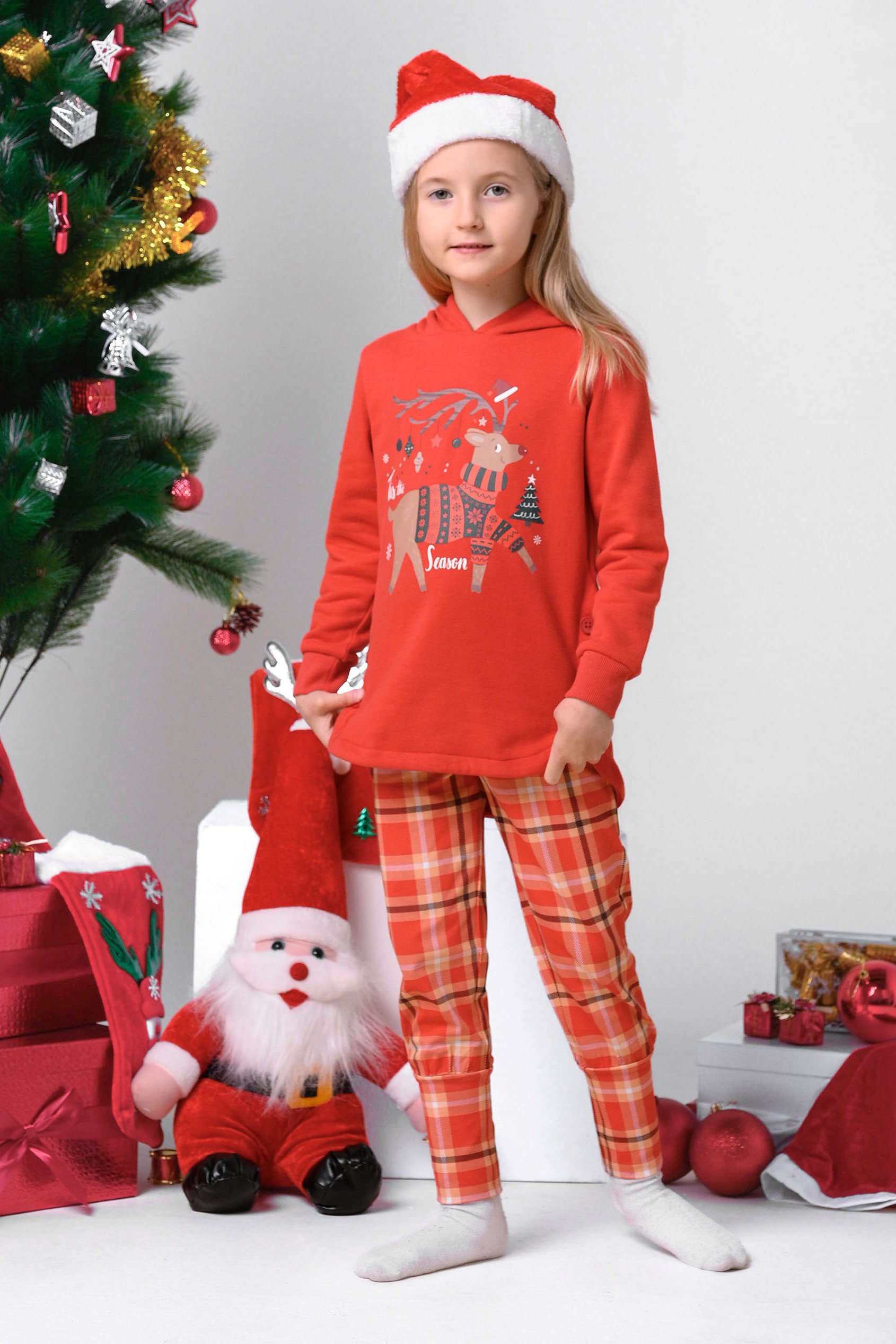 Girls Tartan Check Joggers (2/3yrs-8/9yrs)