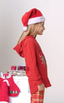 Girls Reindeer Print Christmas Hoodie (2yrs-9yrs)