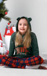 Girls Reindeer Print Christmas Hoodie (2yrs-9yrs)