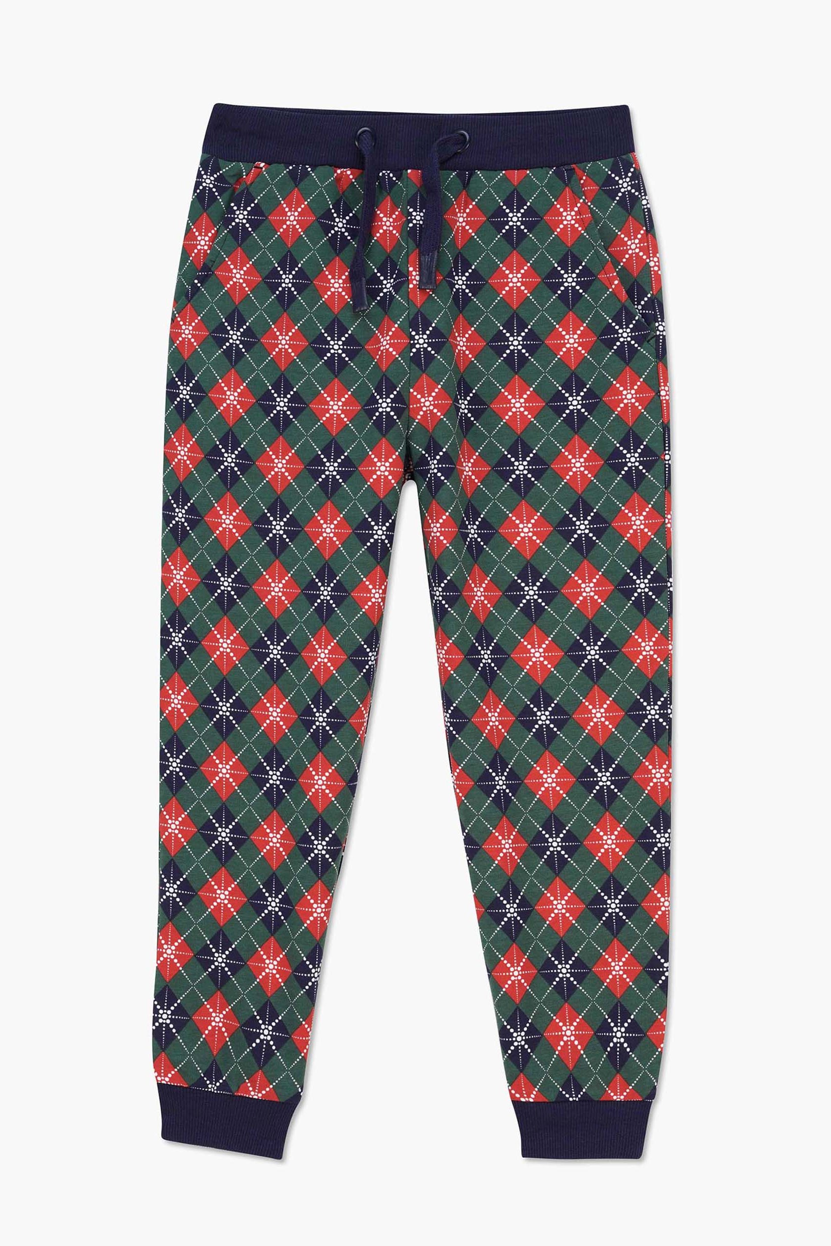 Boys Argyle Print Jogger (3yrs-9yrs)