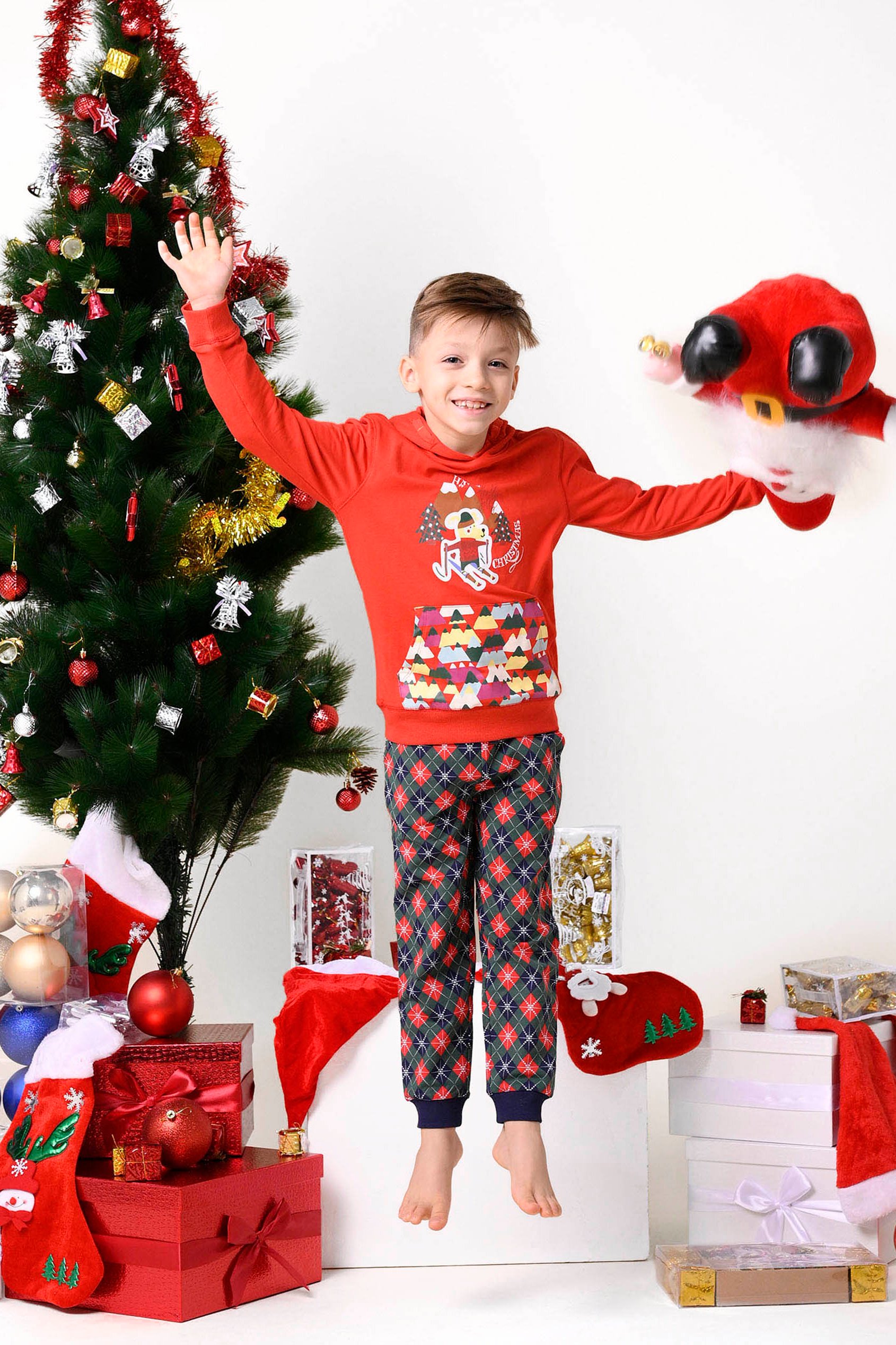 Boys Argyle Print Jogger (3yrs-9yrs)