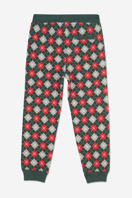 Boys Argyle Print Jogger (3yrs-9yrs)