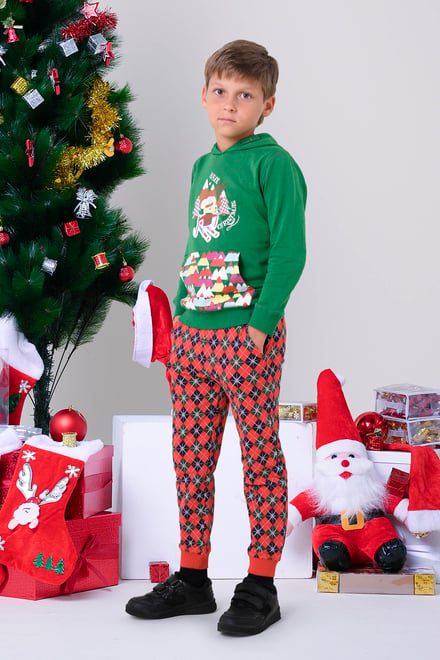 Boys Argyle Print Jogger (3yrs-9yrs)