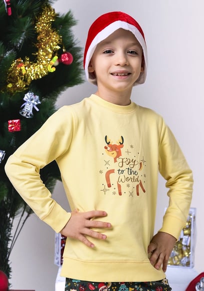Joy To The World Printed Sweatshirt (3yrs-9yrs)
