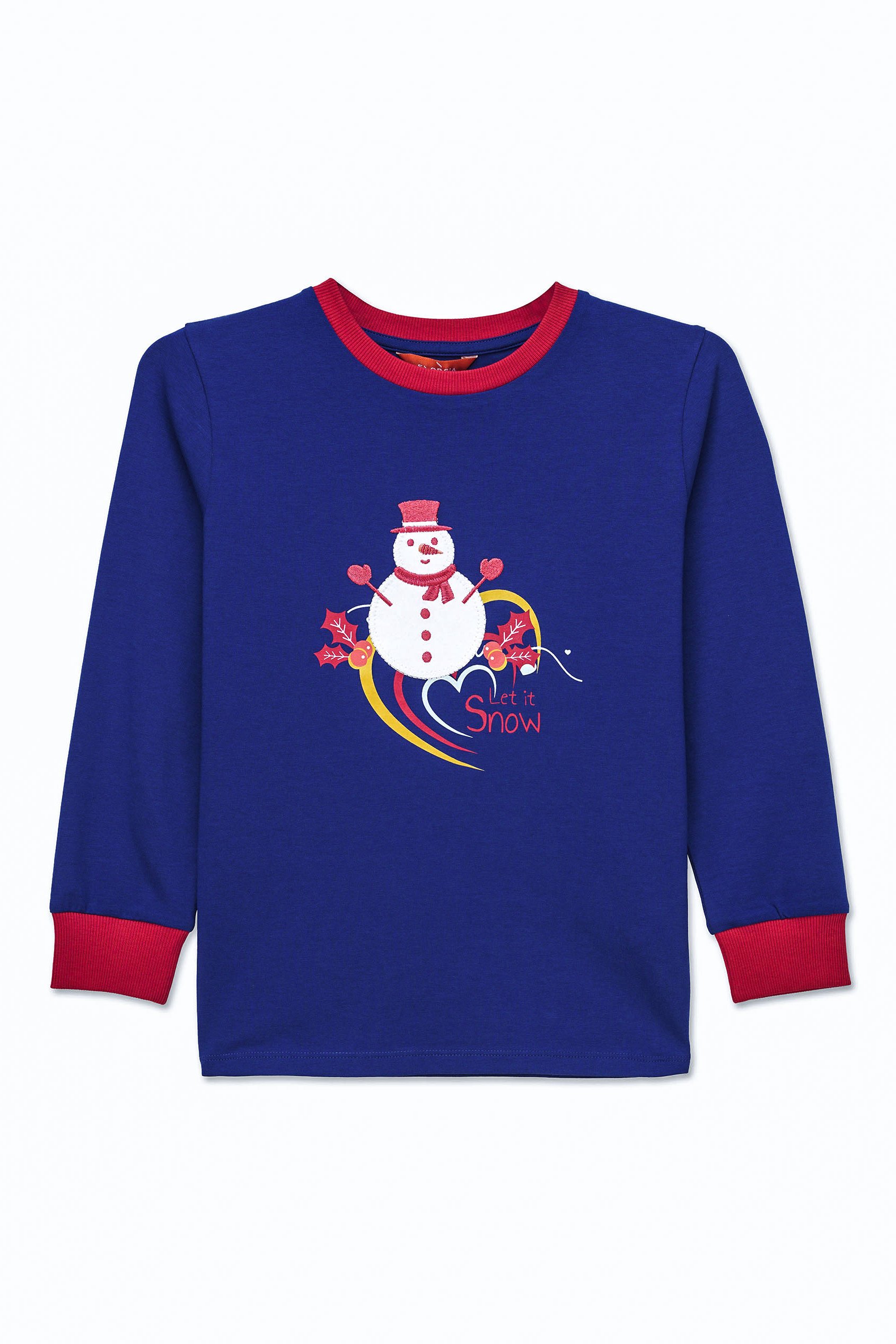 Boys Snowman Applique T-Shirt (12/18mths-7yrs)