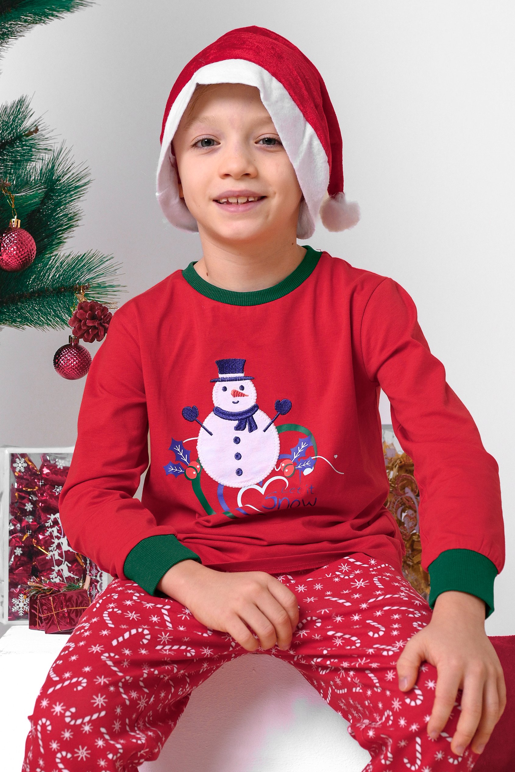 Boys Snowman Applique T-Shirt (12/18mths-7yrs)