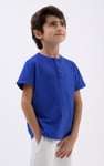 Half Placket Button Front T-Shirt