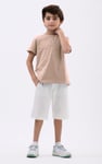 Half Placket Button Front T-Shirt