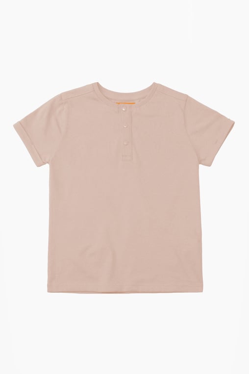 Half Placket Button Front T-Shirt | Enorsia (BS3812286)