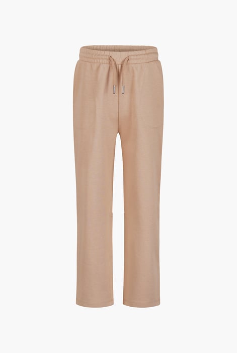 Boys Khaki Drawstring Waist Pull-On Jersey Trousers (6yrs-11yrs)