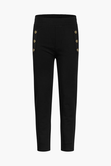 Girl's Deep Blue Button Details Leggings (5yrs - 11yrs)