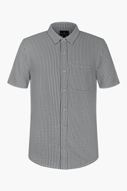 Jersey Searsucker  Short Sleeve Shirt
