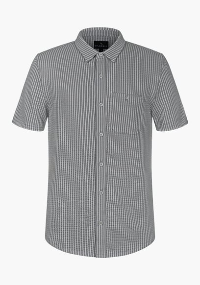 Jersey Searsucker Stripe Short Sleeve Shirt