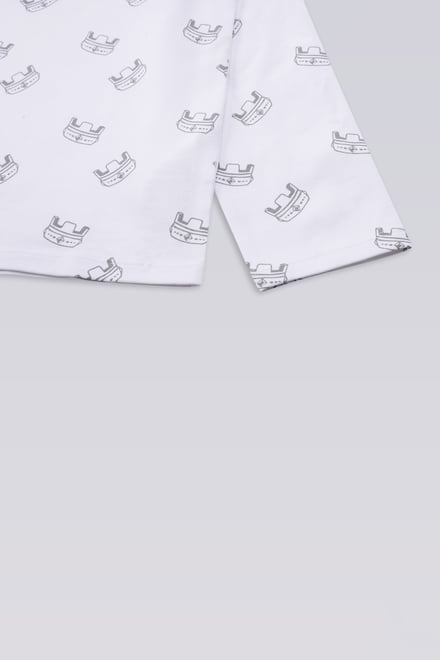 Boys Crown Printed T-shirt ( 12/18mths-7yrs)
