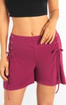 Womens Draw Cord Details Boxy Shorts