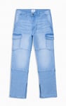 Relaxed Utility Side Slit Jeans