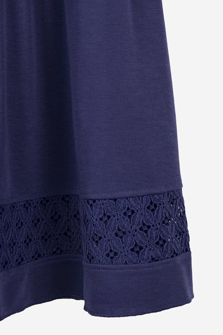 Girls Halter Neck Lace Trim Jersey Dress (5/6yrs - 10/11yrs)