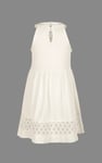 Girls Halter Neck Lace Trim Jersey Dress (5/6yrs - 10/11yrs)