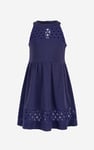 Girls Halter Neck Lace Trim Jersey Dress (5/6yrs - 10/11yrs)