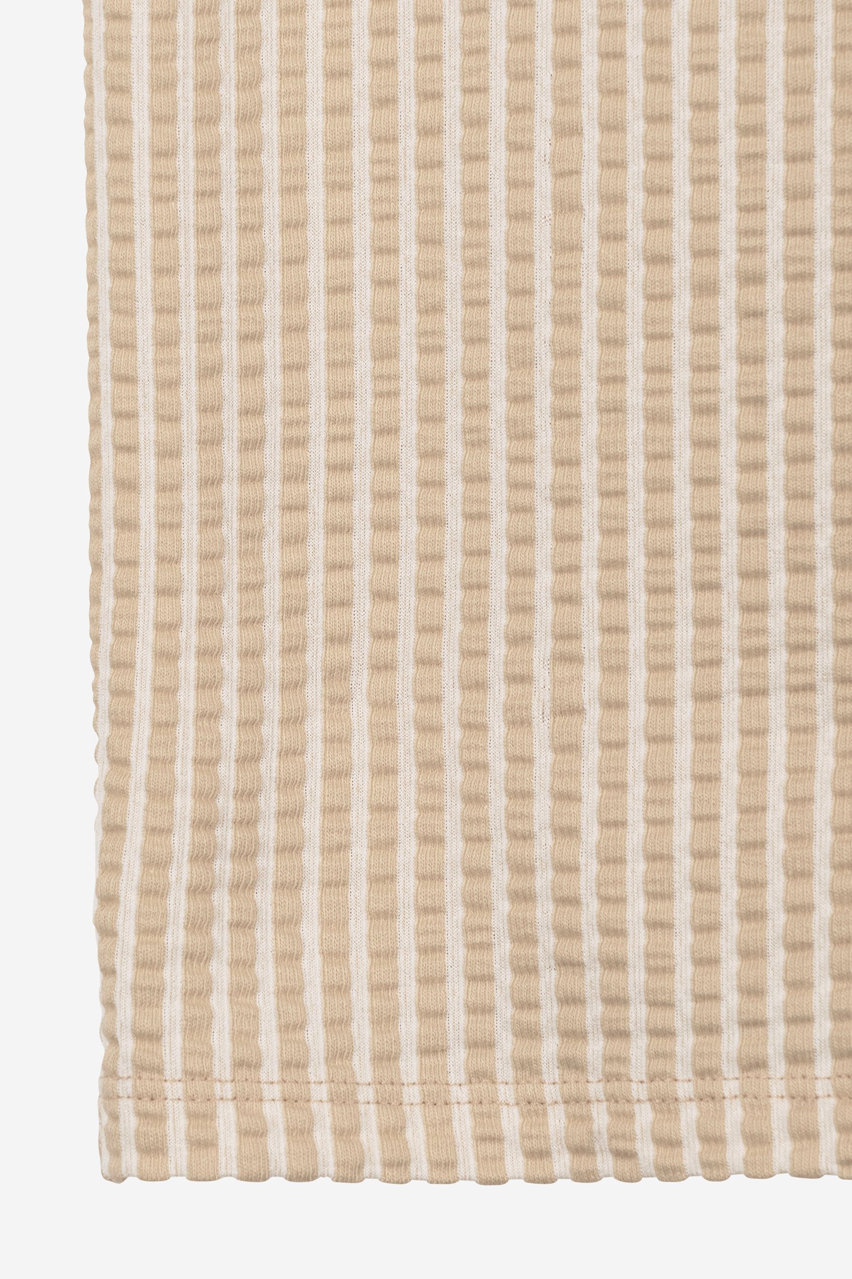 Boys Striped Jersey Seersucker Shirt (6yrs-11yrs)