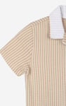 Boys Striped Jersey Seersucker Shirt (6yrs-11yrs)