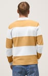 Colour Block Woven Collar L/S Polo Shirt