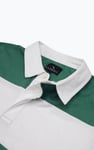 Colour Block Woven Collar L/S Polo Shirt