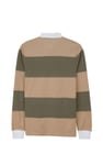 Colour Block Woven Collar L/S Polo Shirt