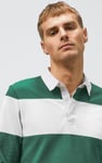 Colour Block Woven Collar L/S Polo Shirt