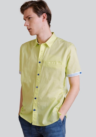 Men’s Linen Blend Short Sleeve Shirt