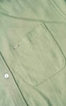 Mens Cotton Linen Roll-Up Sleeve Shirt
