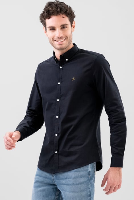 White Enorsia Signature Slim Fit Oxford Shirt