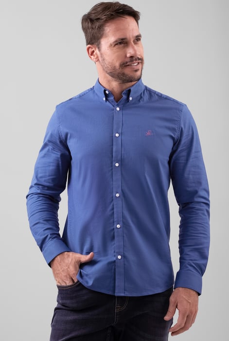 White Enorsia Signature Slim Fit Oxford Shirt
