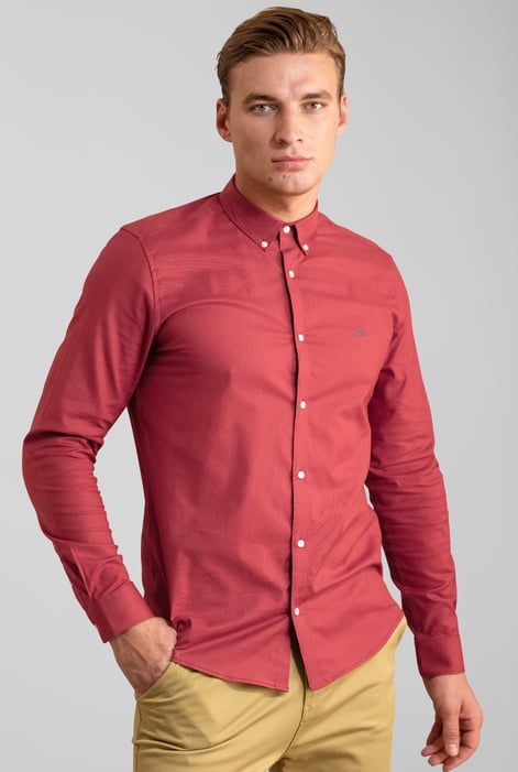 White Enorsia Signature Slim Fit Oxford Shirt