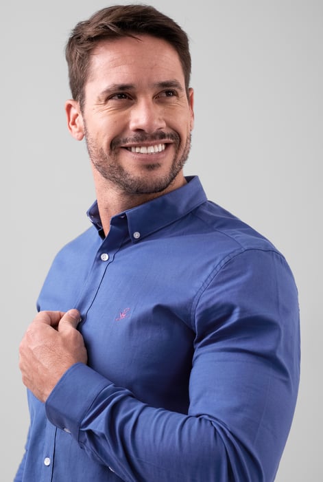 Blue Enorsia Signature Slim Fit Oxford Shirt